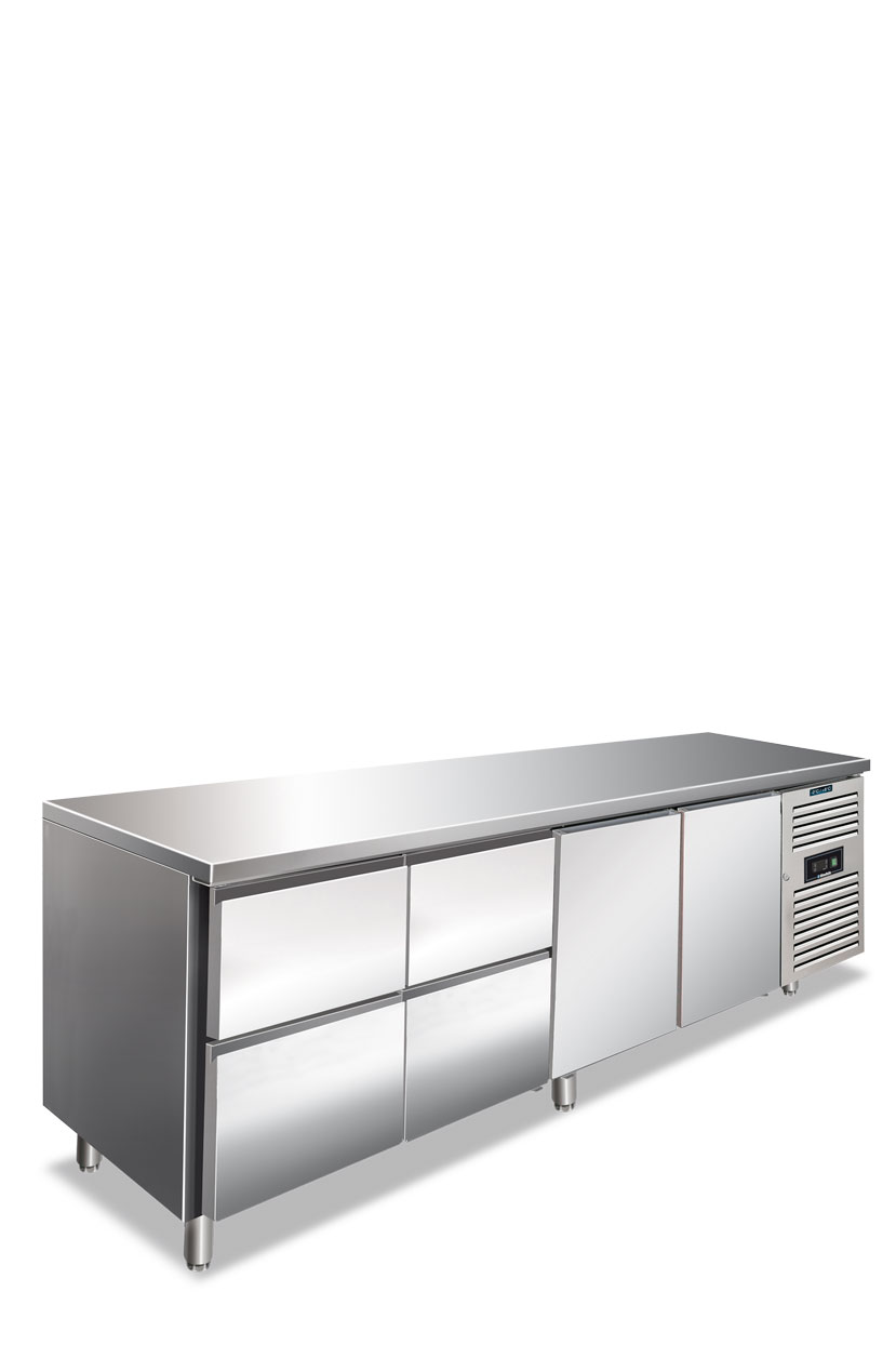 Tavoli Refrigerati Ventilato,  4 Ante CXF 4140 TN - (4 x 1/2)