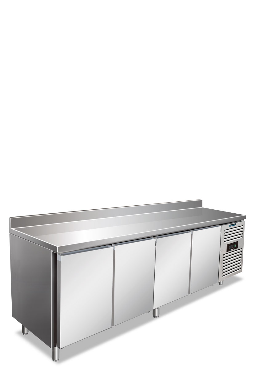 Tavoli Refrigerati      Ventilato,  4 Ante SNACK 4200 TNF CON ALZATINA